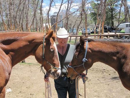 Erika with horses